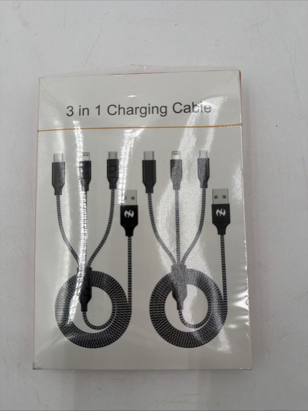 Multi Charging Cable 6Ft 2Pack 3 in 1 Charger Cord, Multiple Rapid Nylon Braided
